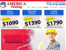 Tablet Screenshot of americapaintingatlanta.com